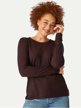 Bombas NWT Navy womens merino long sleeve size Small